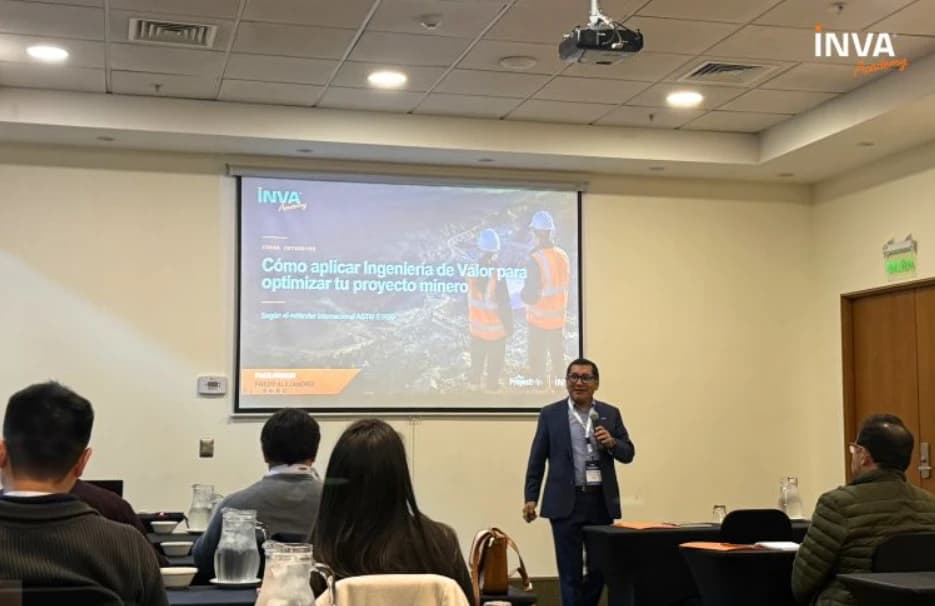 Sesión de INVA Academy sobre Ingeniería de Valor en proyectos mineros